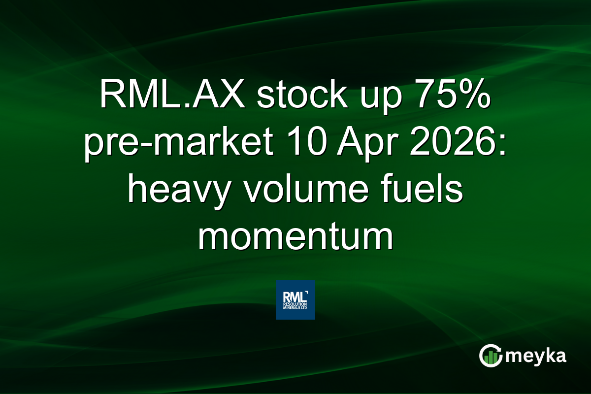 RML.AX stock up 75% pre-market 10 Apr 2026: heavy volume fuels momentum