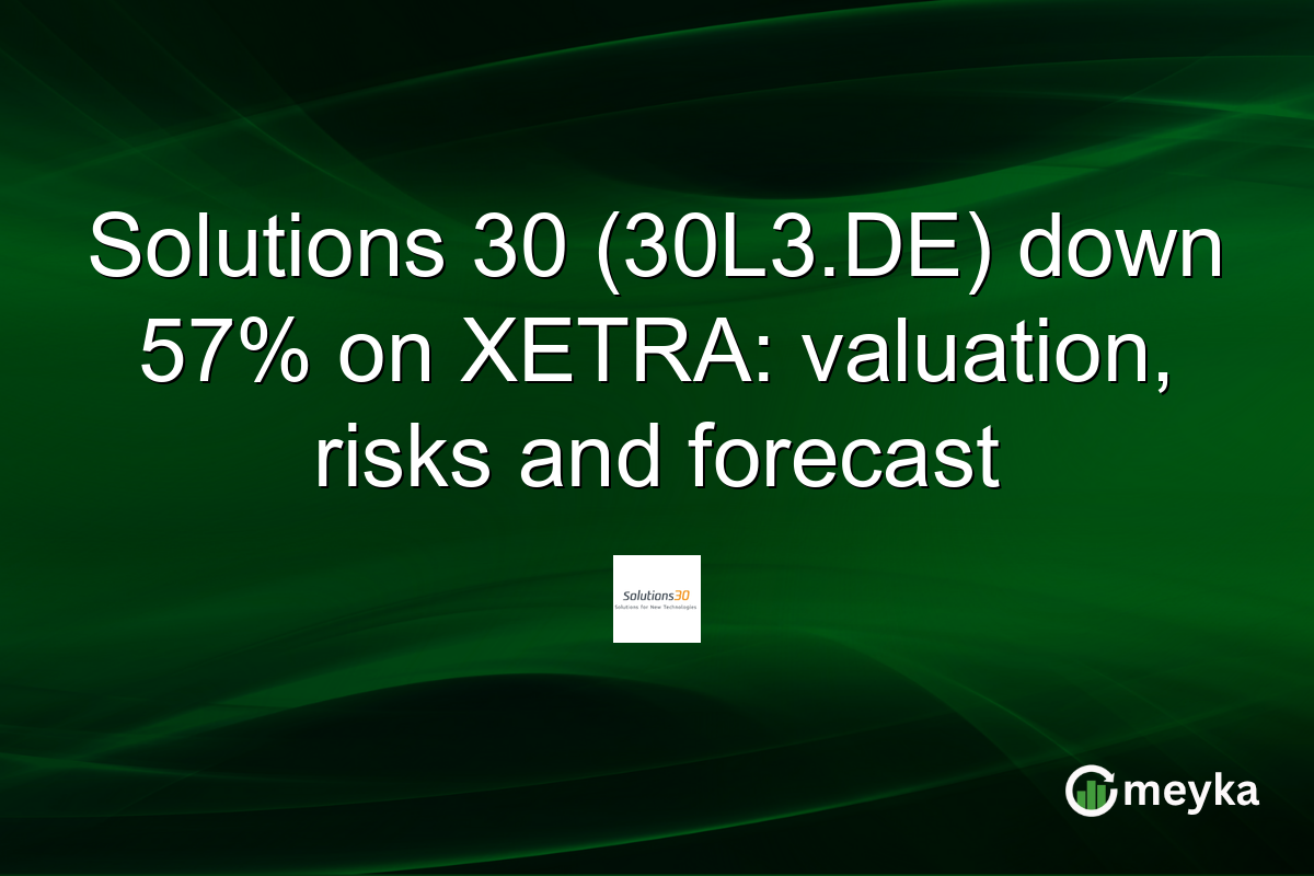 Solutions 30 (30L3.DE) down 57% on XETRA: valuation, risks and forecast
