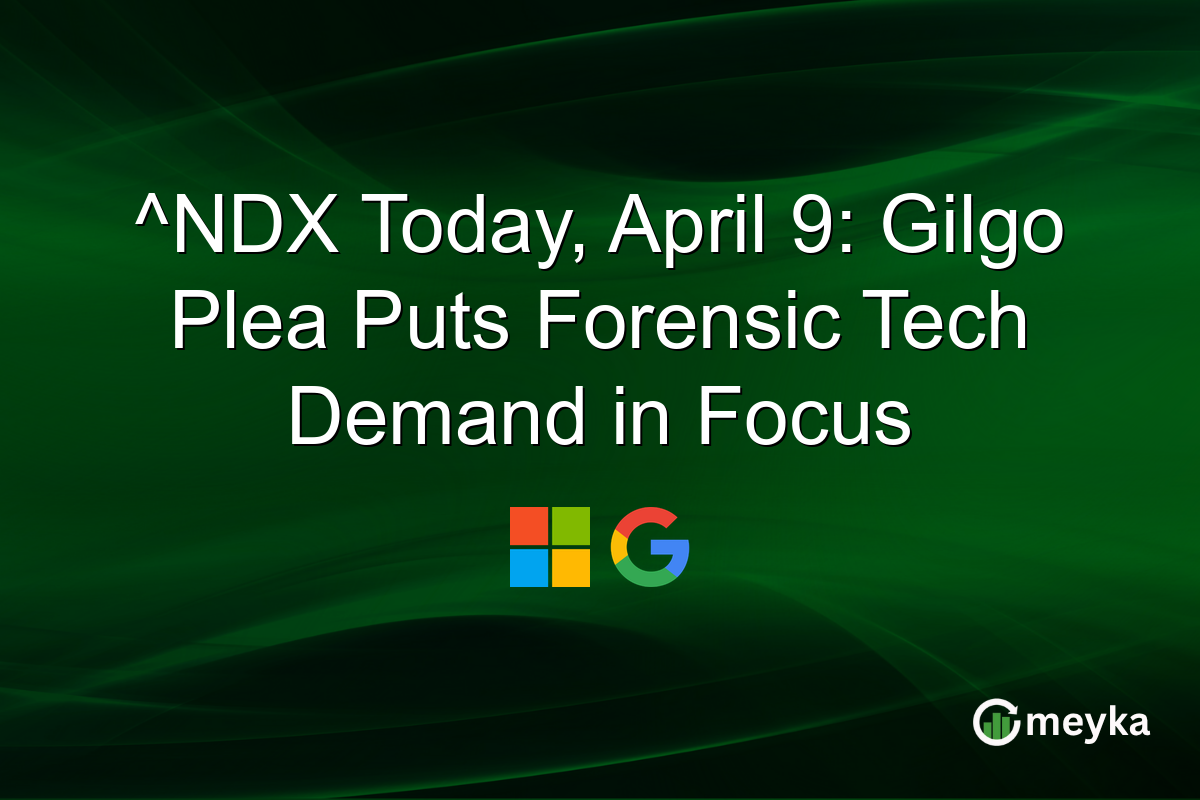 ^NDX Today, April 9: Gilgo Plea Puts Forensic Tech Demand in Focus
