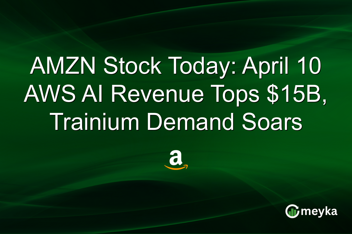 AMZN Stock Today: April 10 AWS AI Revenue Tops $15B, Trainium Demand Soars