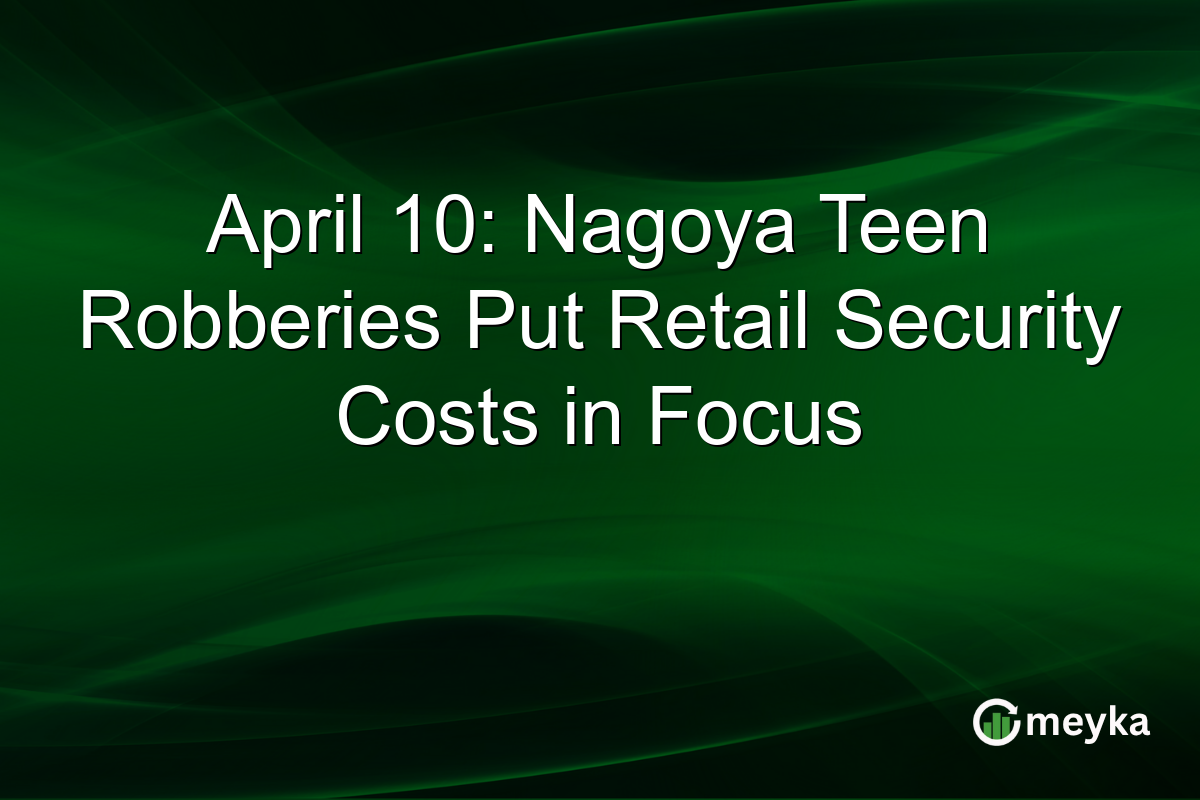 April 10: Nagoya Teen Robberies Put Retail Security Costs in Focus