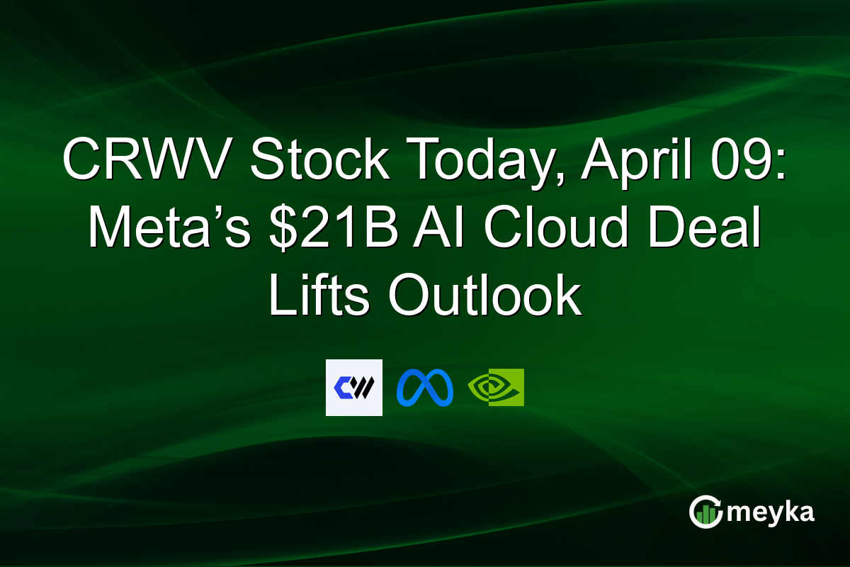 CRWV Stock Today, April 09: Meta’s $21B AI Cloud Deal Lifts Outlook