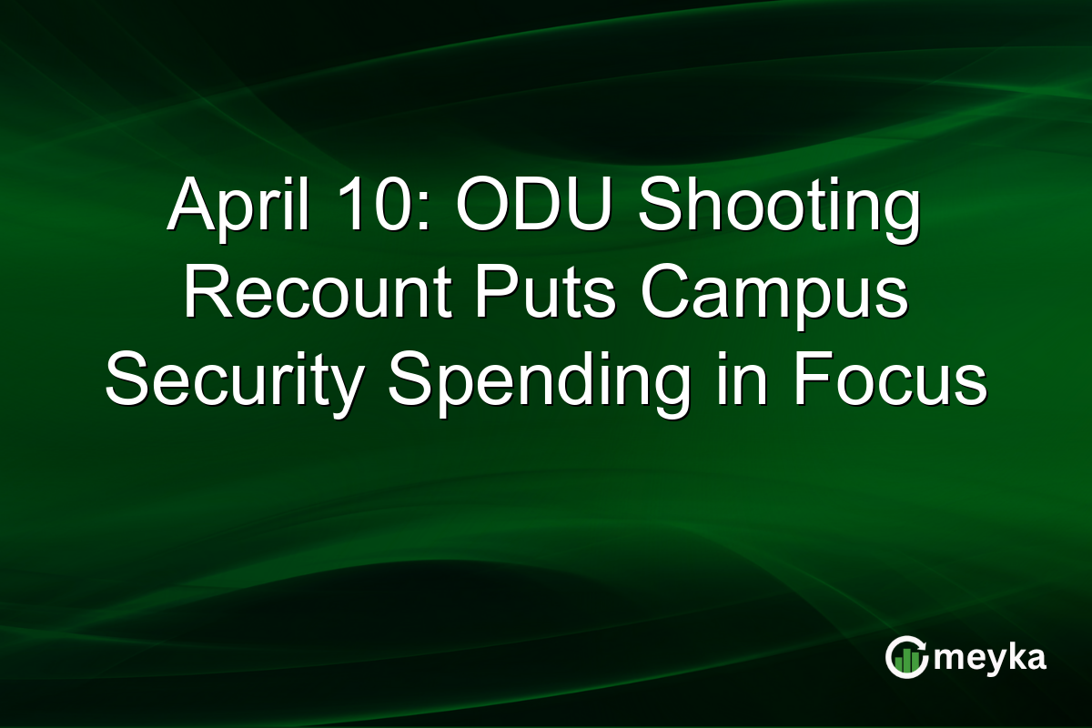April 10: ODU Shooting Recount Puts Campus Security Spending in Focus
