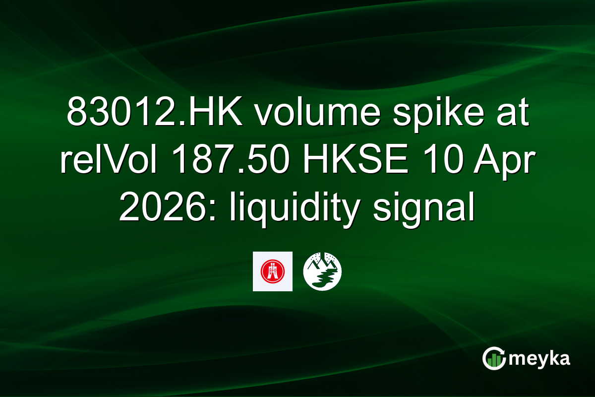 83012.HK volume spike at relVol 187.50 HKSE 10 Apr 2026: liquidity signal