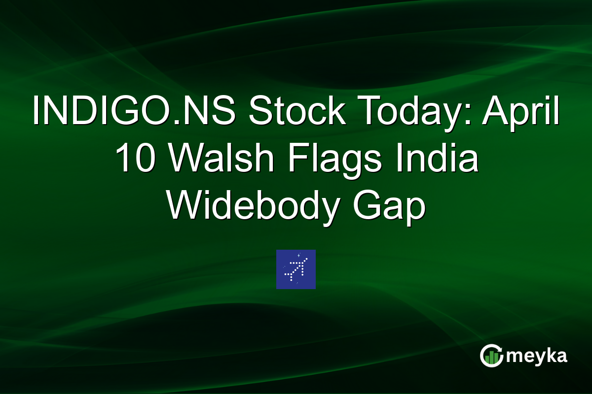 INDIGO.NS Stock Today: April 10 Walsh Flags India Widebody Gap