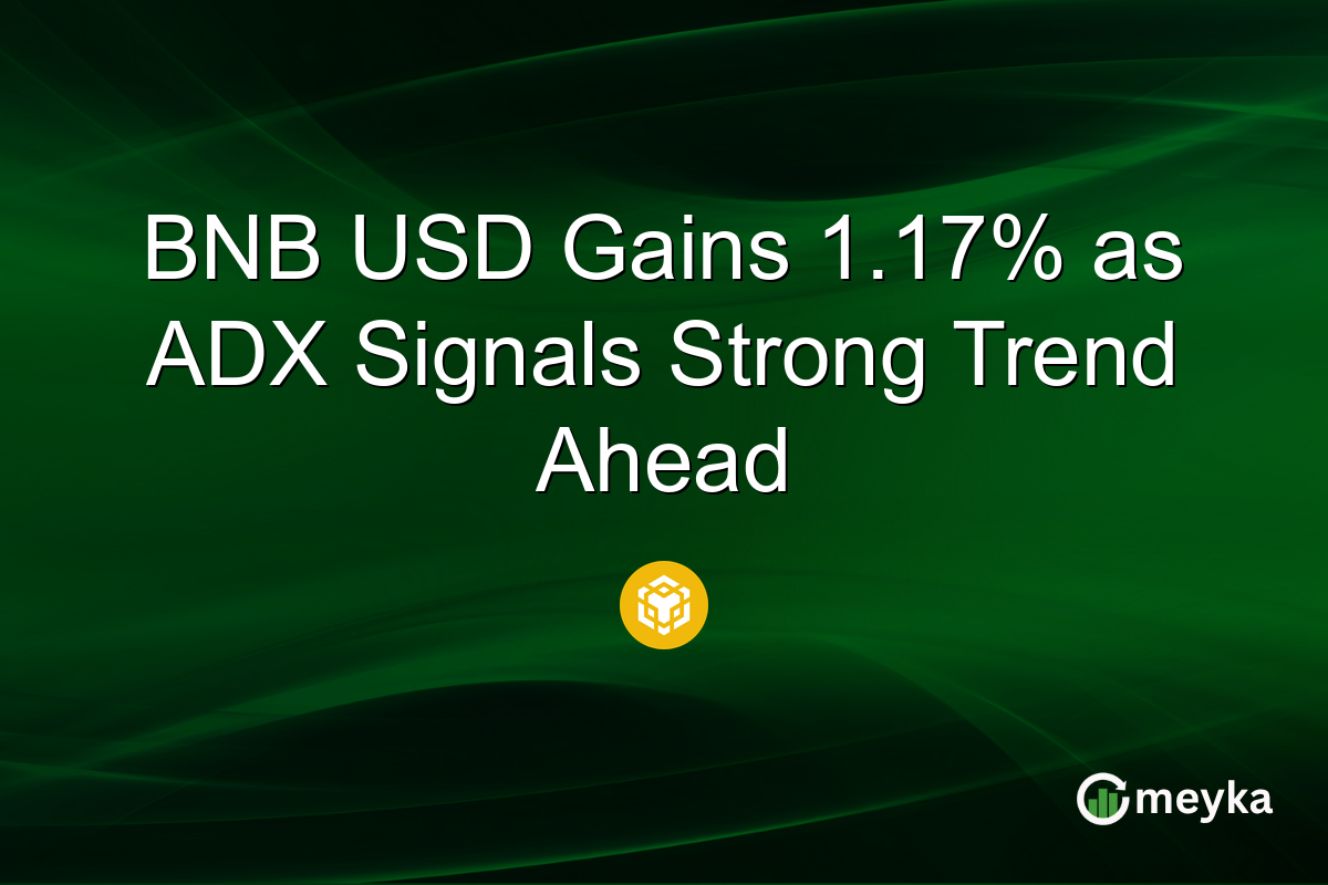 BNB USD Gains 1.17% as ADX Signals Strong Trend Ahead