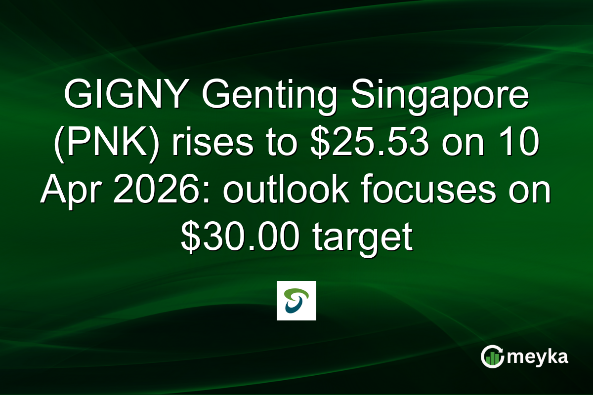 GIGNY Genting Singapore (PNK) rises to $25.53 on 10 Apr 2026: outlook focuses on $30.00 target