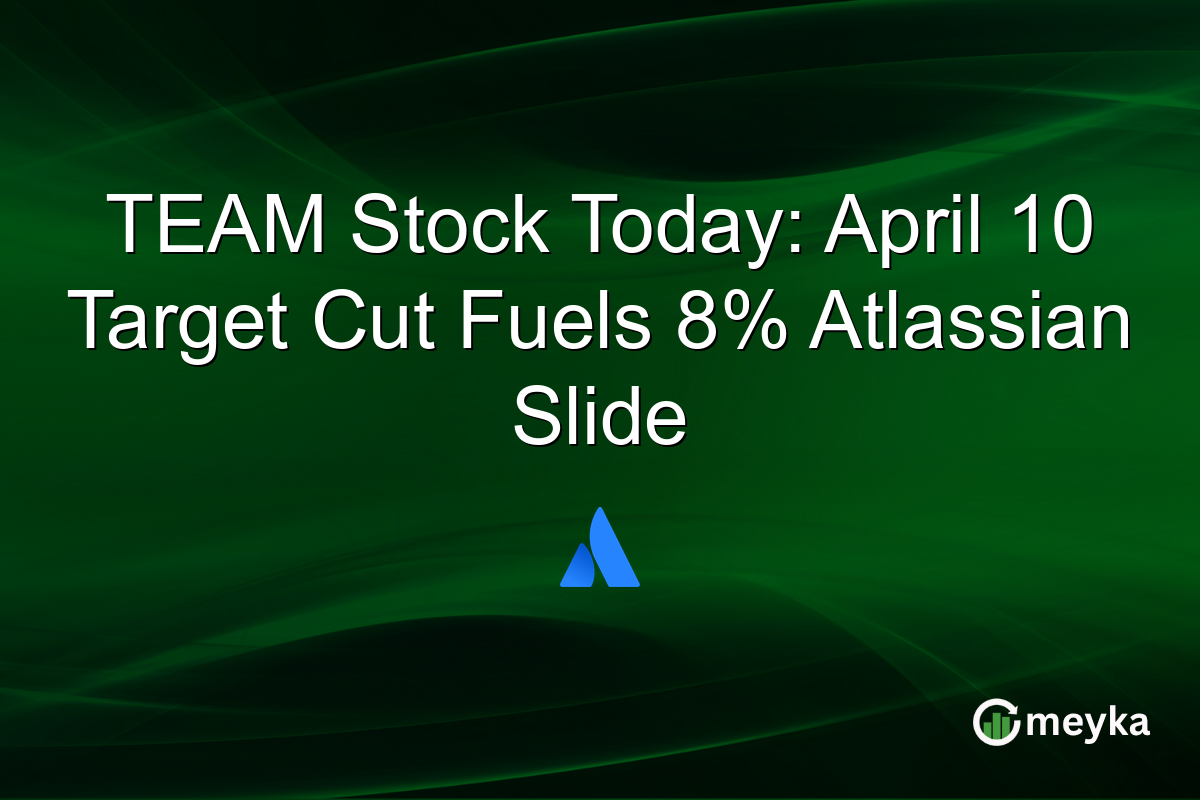 TEAM Stock Today: April 10 Target Cut Fuels 8% Atlassian Slide
