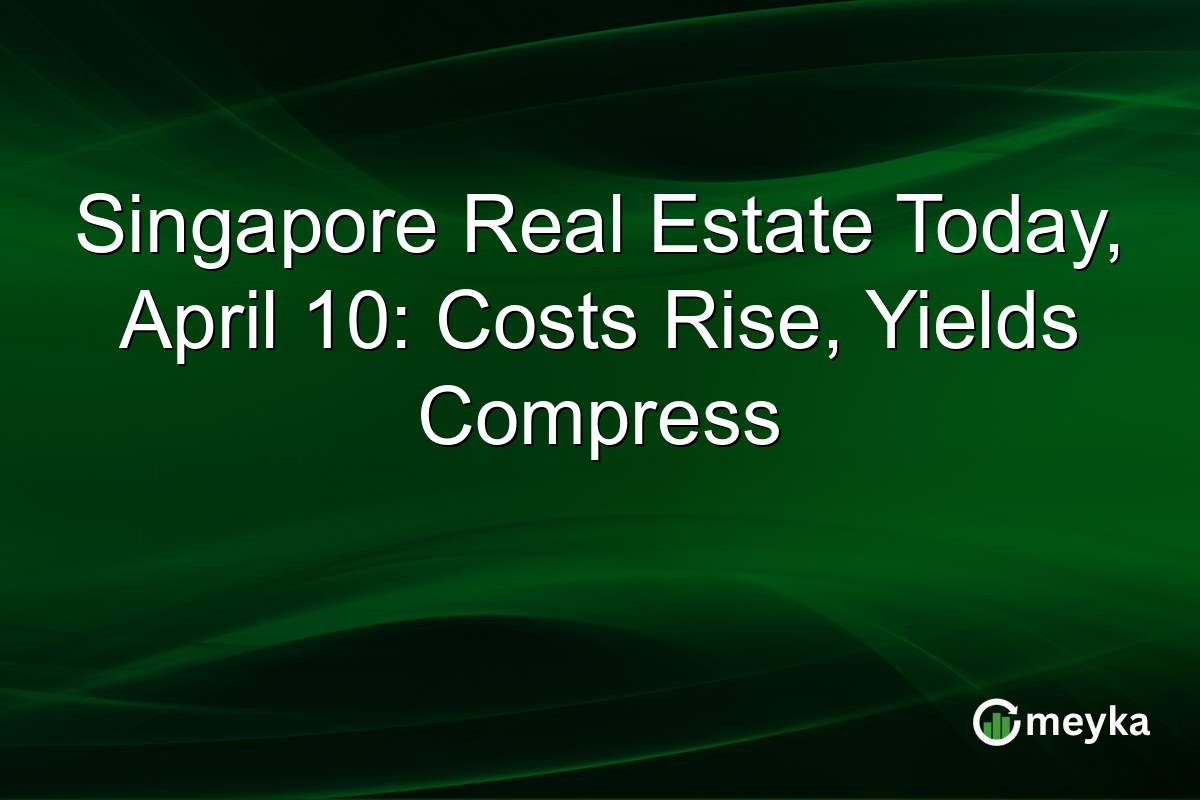 Singapore Real Estate Today, April 10: Costs Rise, Yields Compress