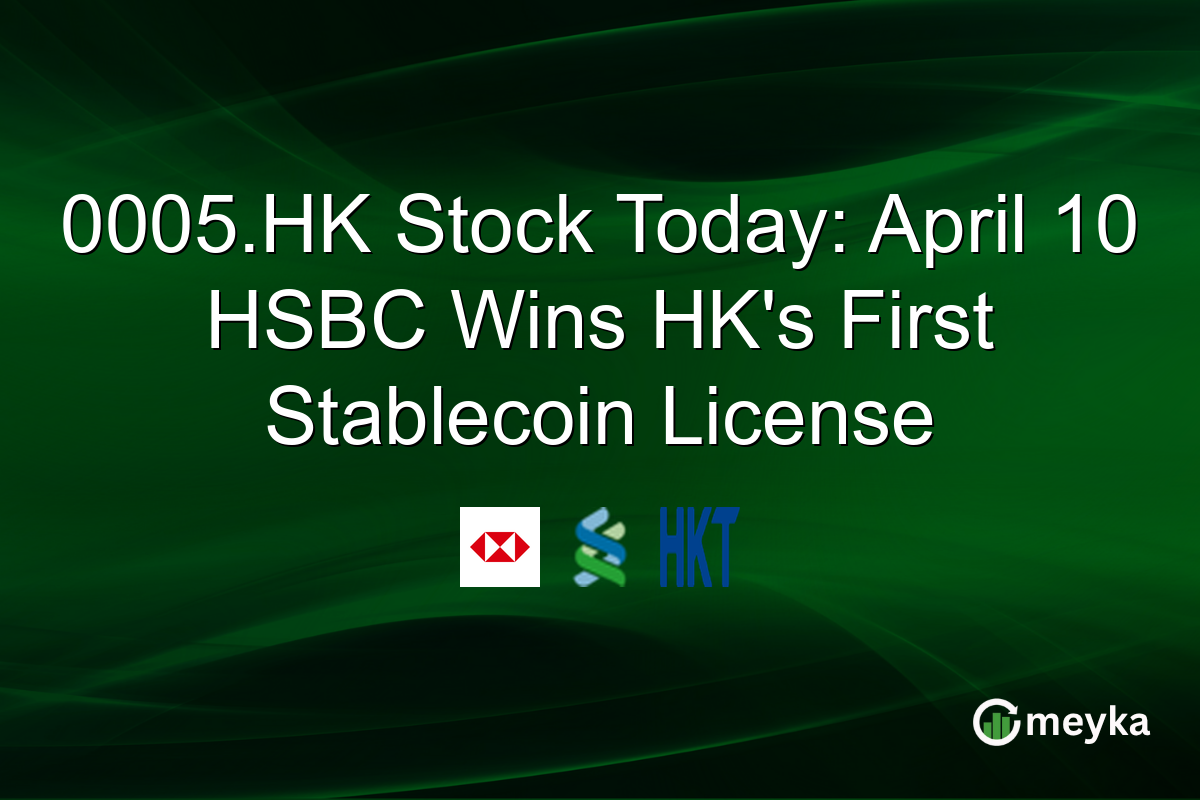 0005.HK Stock Today: April 10 HSBC Wins HK’s First Stablecoin License