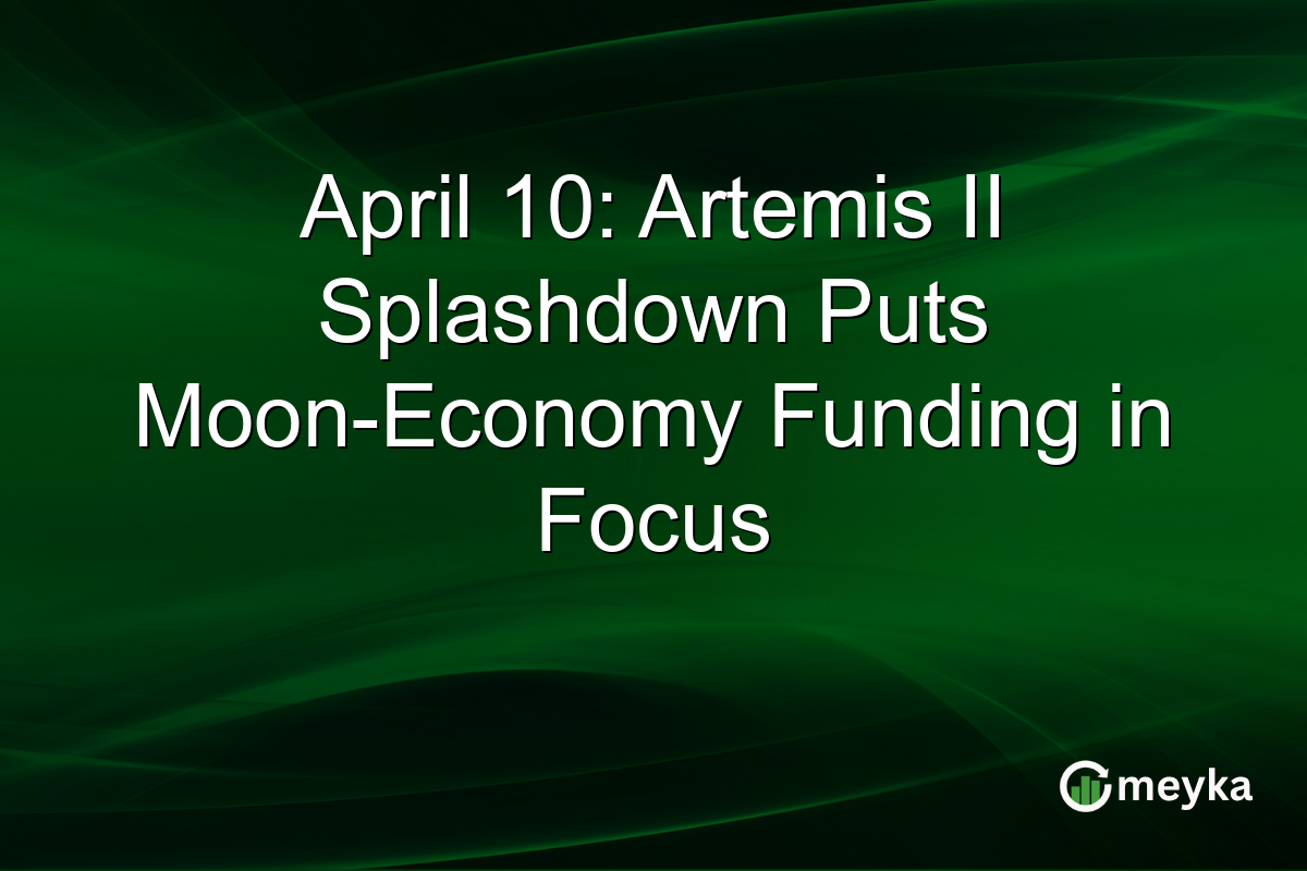 April 10: Artemis II Splashdown Puts Moon-Economy Funding in Focus