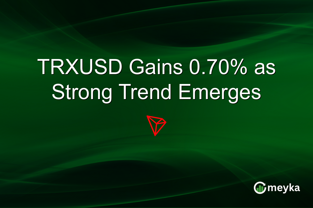 TRXUSD Gains 0.70% as Strong Trend Emerges