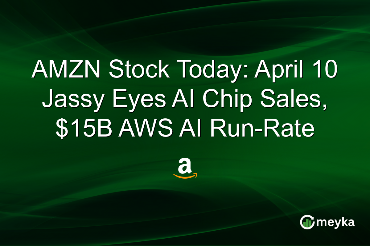 AMZN Stock Today: April 10 Jassy Eyes AI Chip Sales, $15B AWS AI Run-Rate