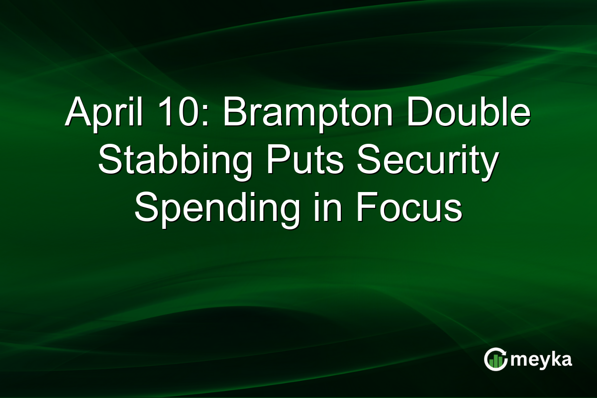 April 10: Brampton Double Stabbing Puts Security Spending in Focus