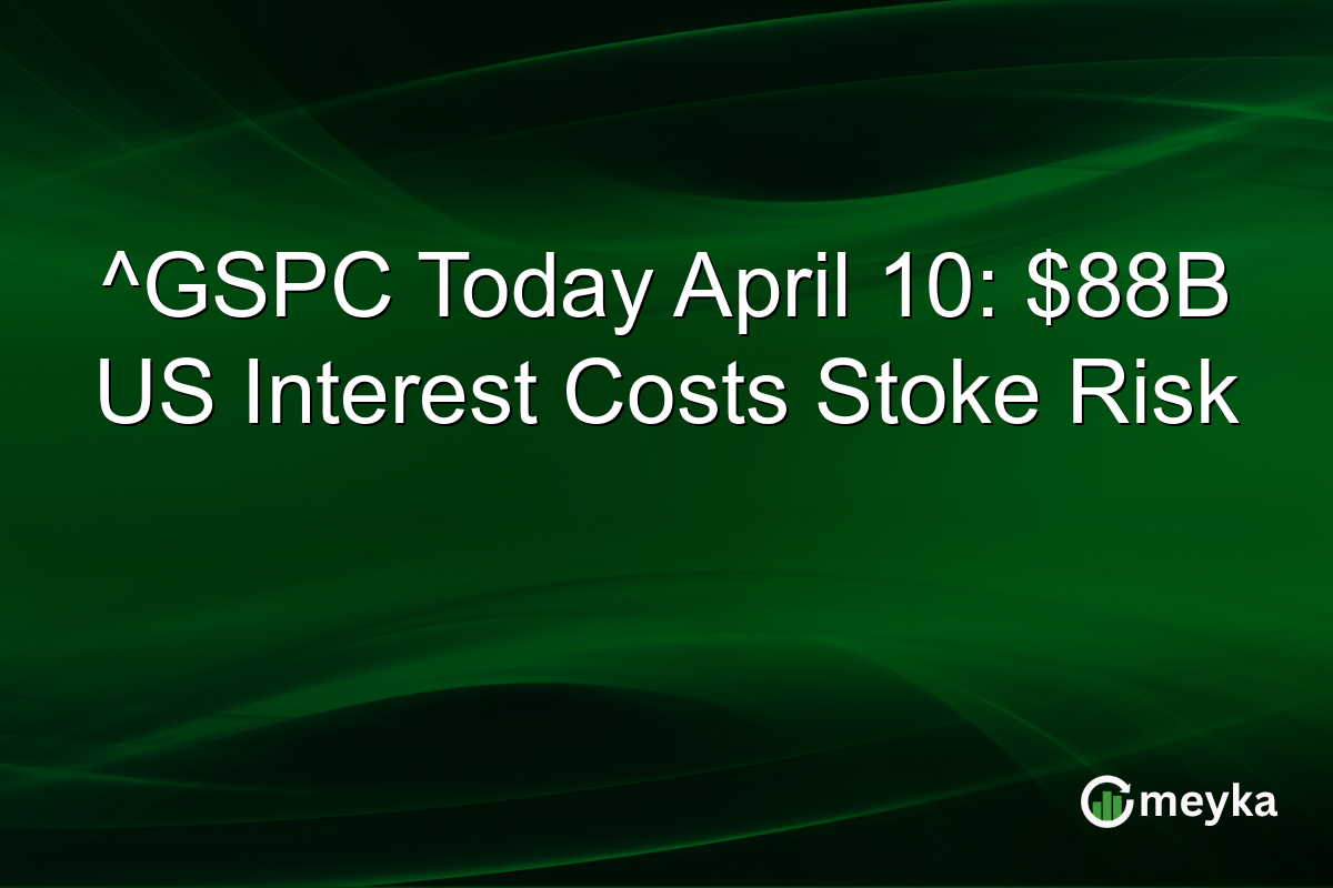 ^GSPC Today April 10: $88B US Interest Costs Stoke Risk