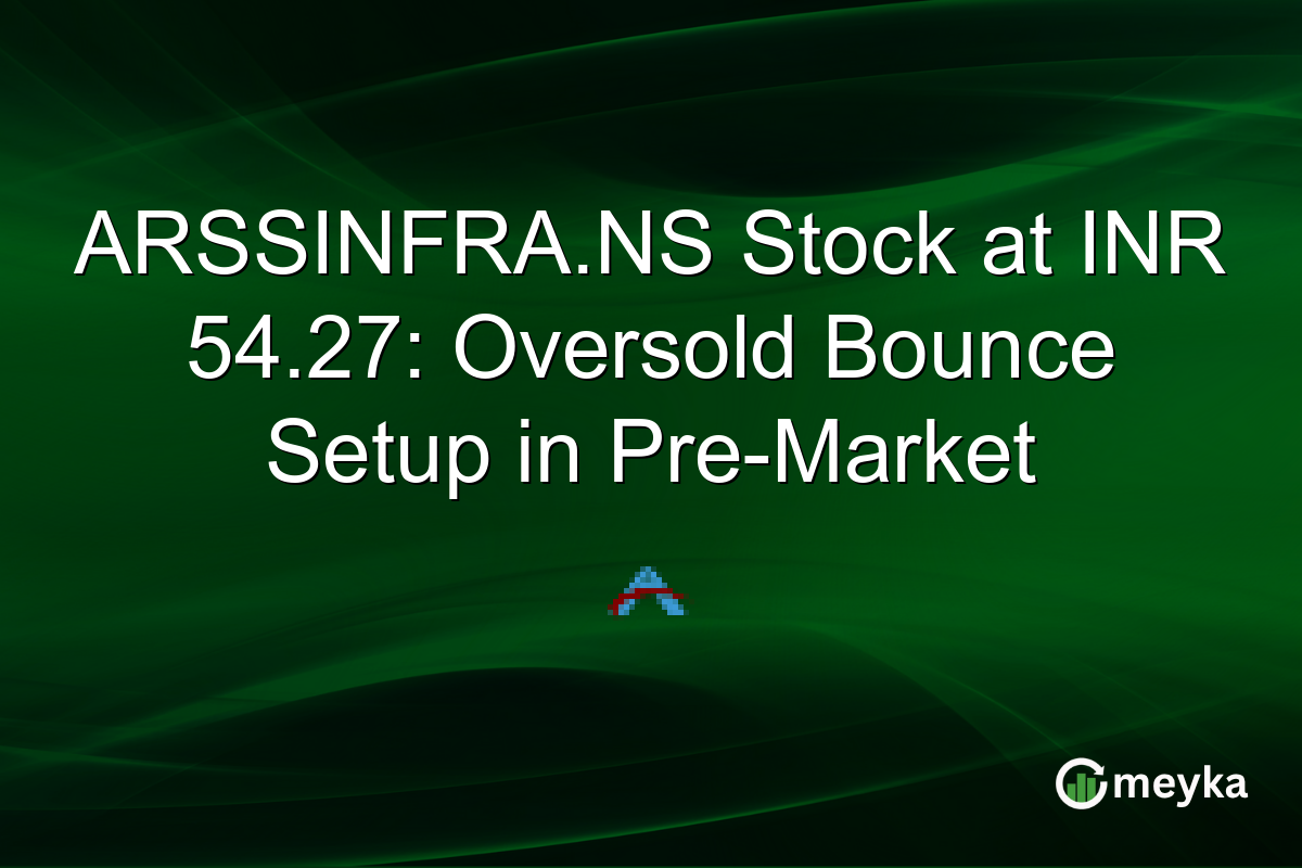 ARSSINFRA.NS Stock at INR 54.27: Oversold Bounce Setup in Pre-Market