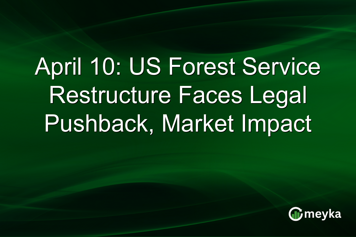 April 10: US Forest Service Restructure Faces Legal Pushback, Market Impact