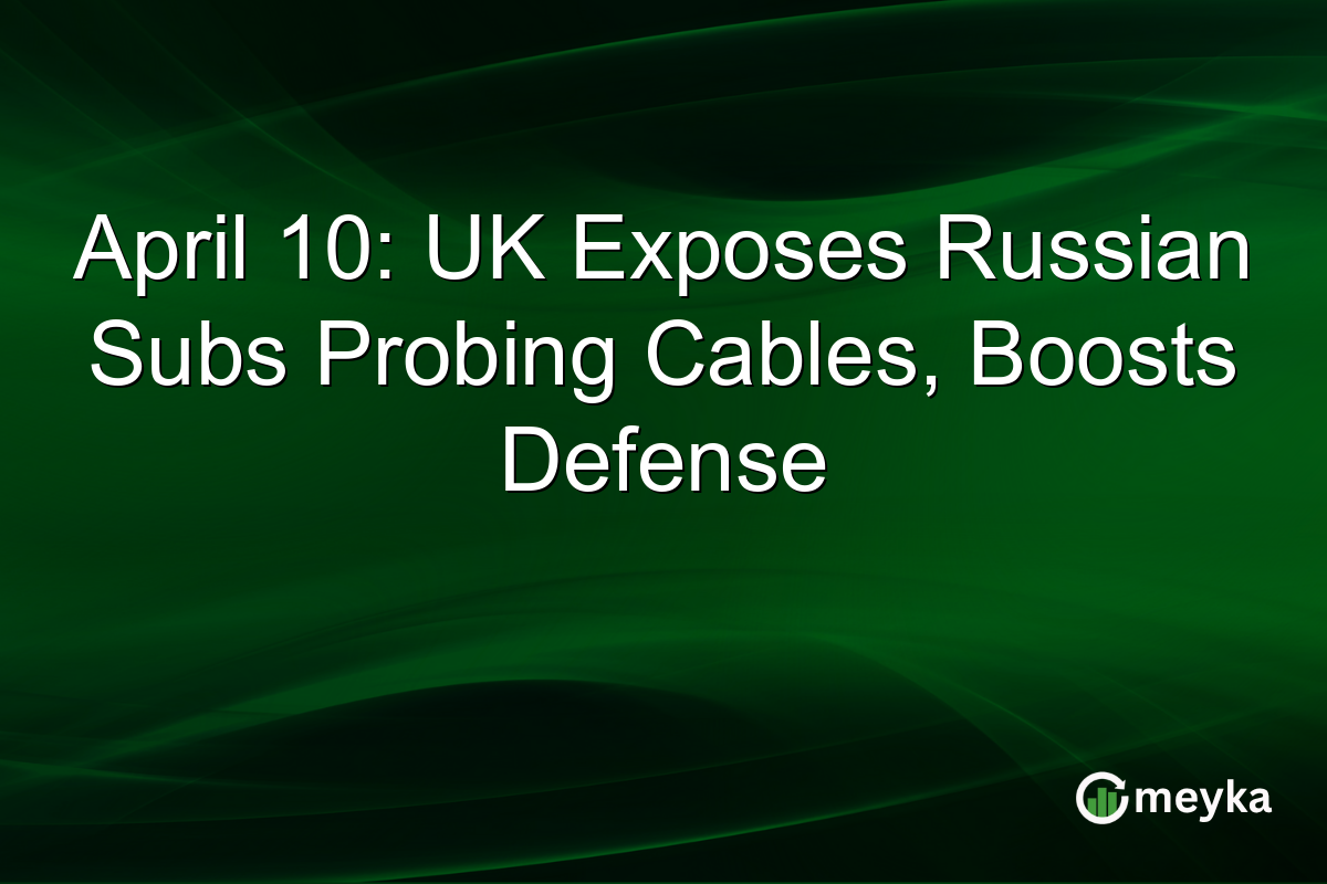 April 10: UK Exposes Russian Subs Probing Cables, Boosts Defense