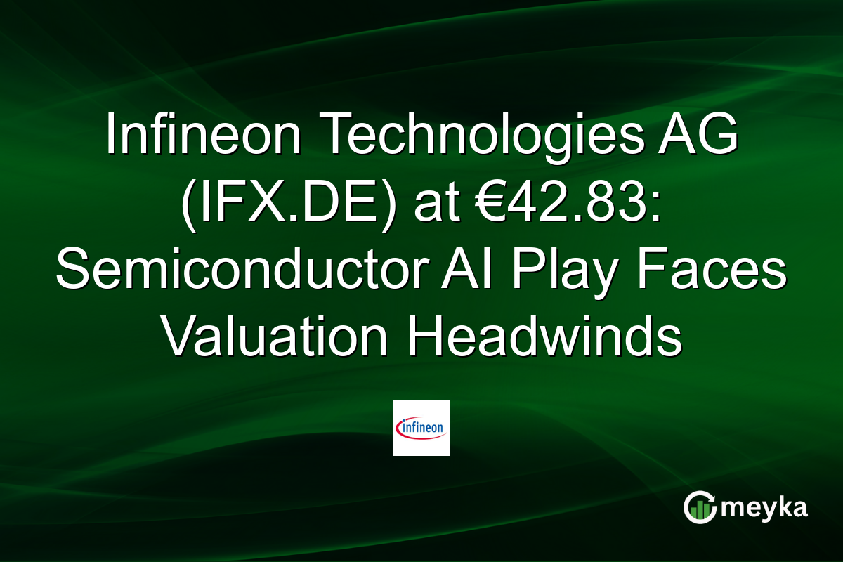Infineon Technologies AG (IFX.DE) at €42.83: Semiconductor AI Play Faces Valuation Headwinds