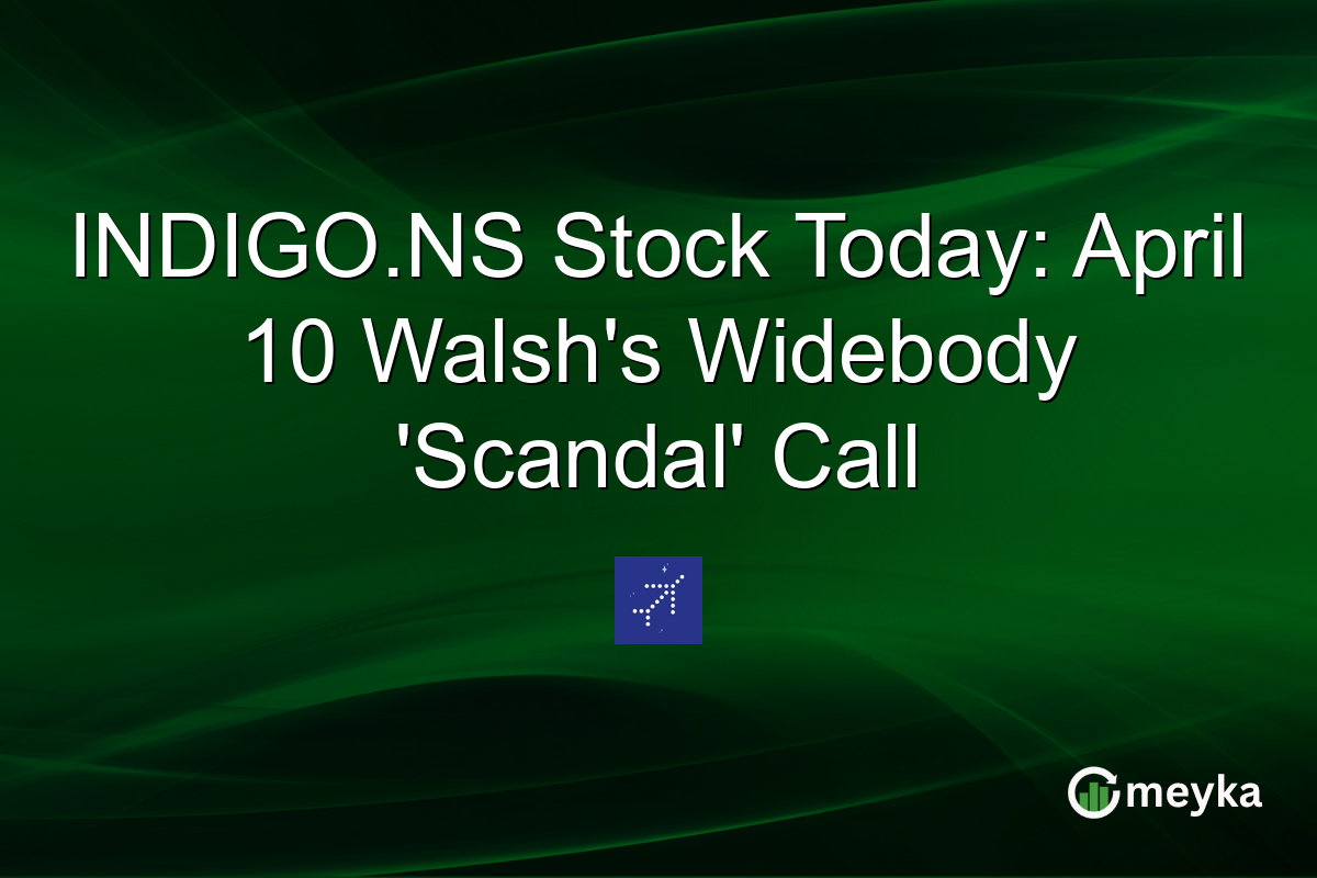 INDIGO.NS Stock Today: April 10 Walsh’s Widebody ‘Scandal’ Call