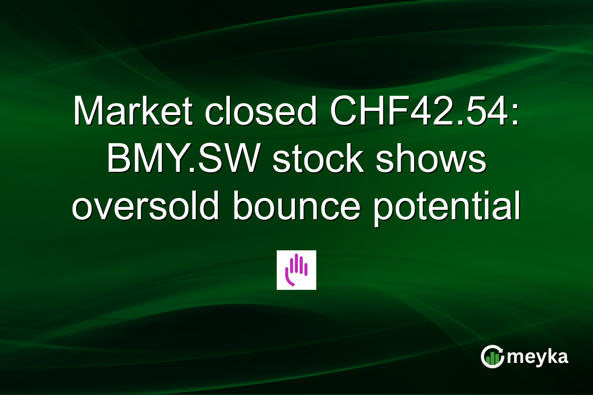 Market closed CHF42.54: BMY.SW stock shows oversold bounce potential