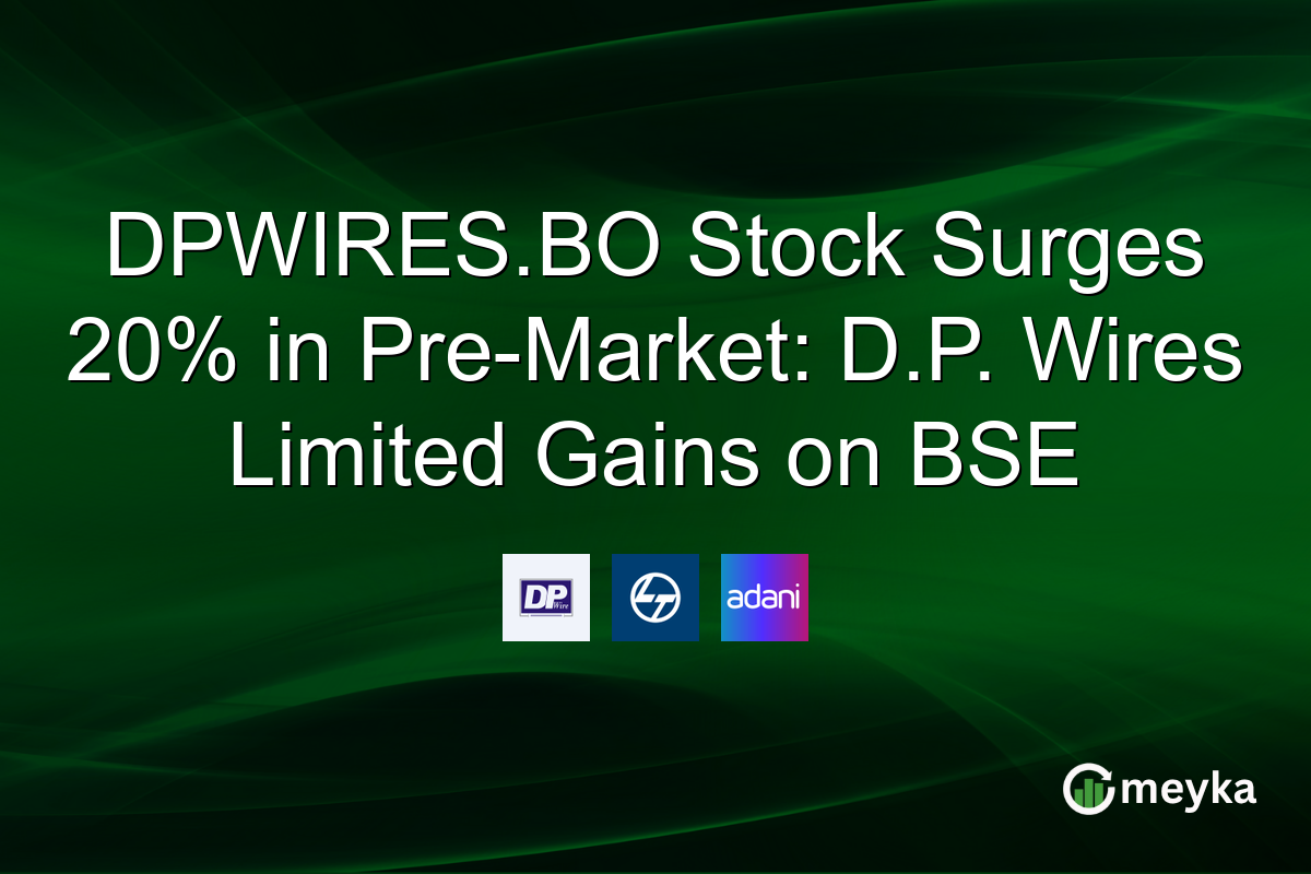 DPWIRES.BO Stock Surges 20% in Pre-Market: D.P. Wires Limited Gains on BSE