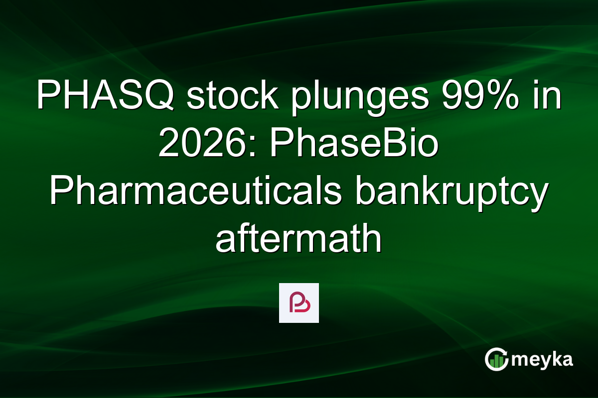 PHASQ stock plunges 99% in 2026: PhaseBio Pharmaceuticals bankruptcy aftermath