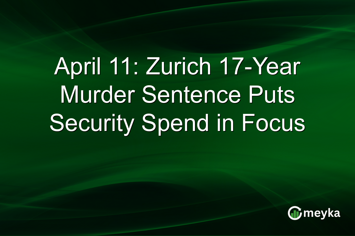 April 11: Zurich 17-Year Murder Sentence Puts Security Spend in Focus