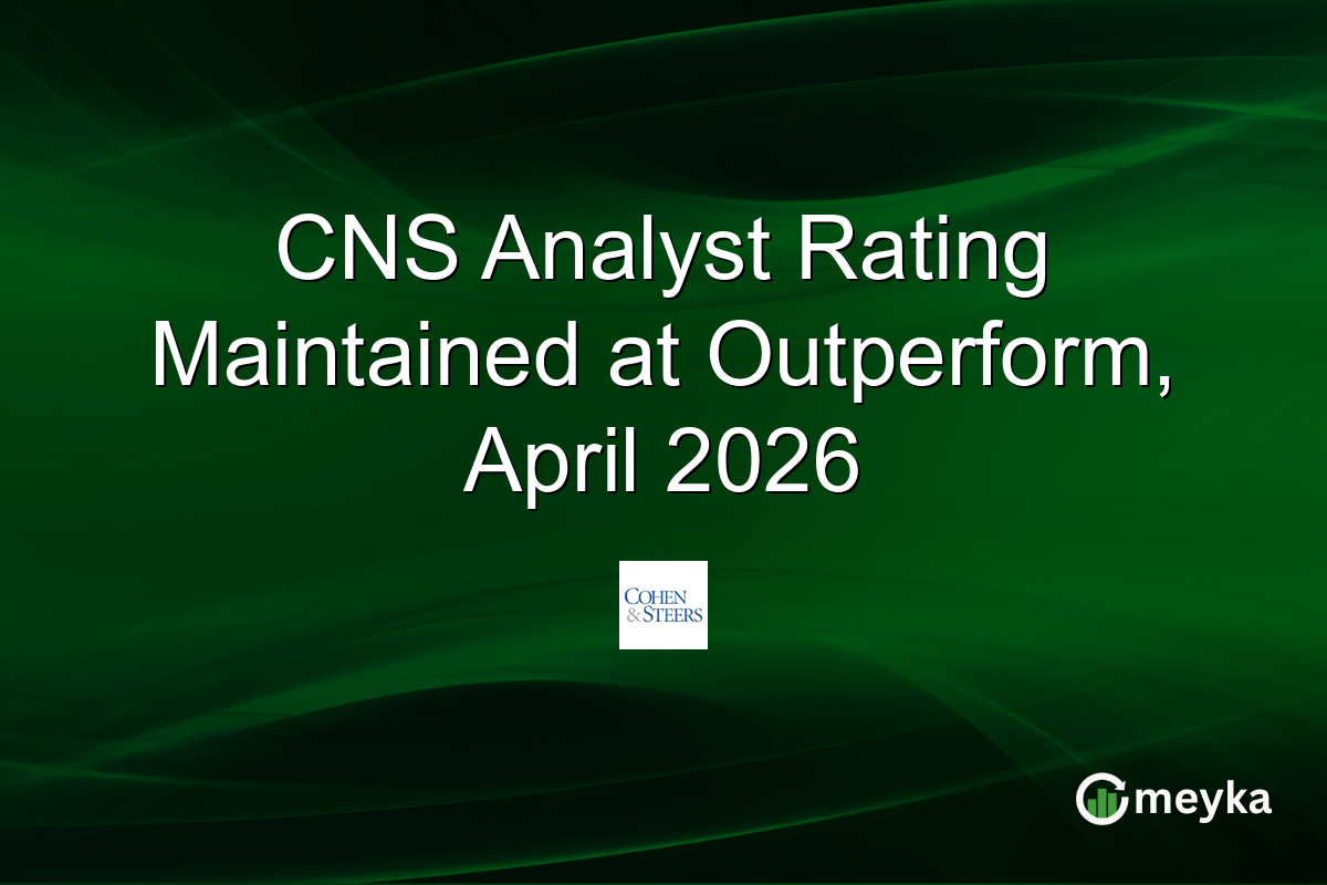 CNS Analyst Rating Maintained at Outperform, April 2026