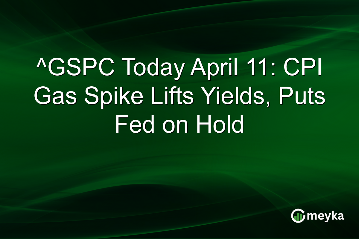 ^GSPC Today April 11: CPI Gas Spike Lifts Yields, Puts Fed on Hold