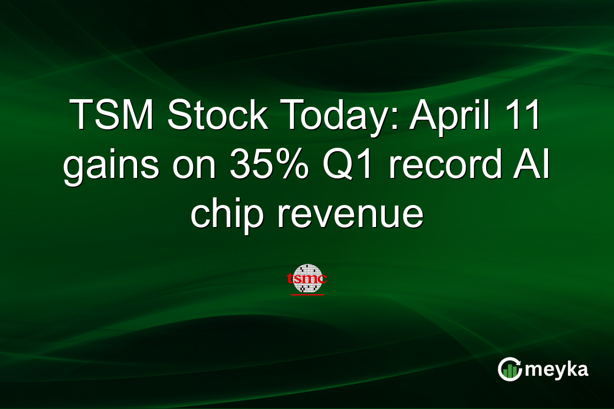TSM Stock Today: April 11 gains on 35% Q1 record AI chip revenue