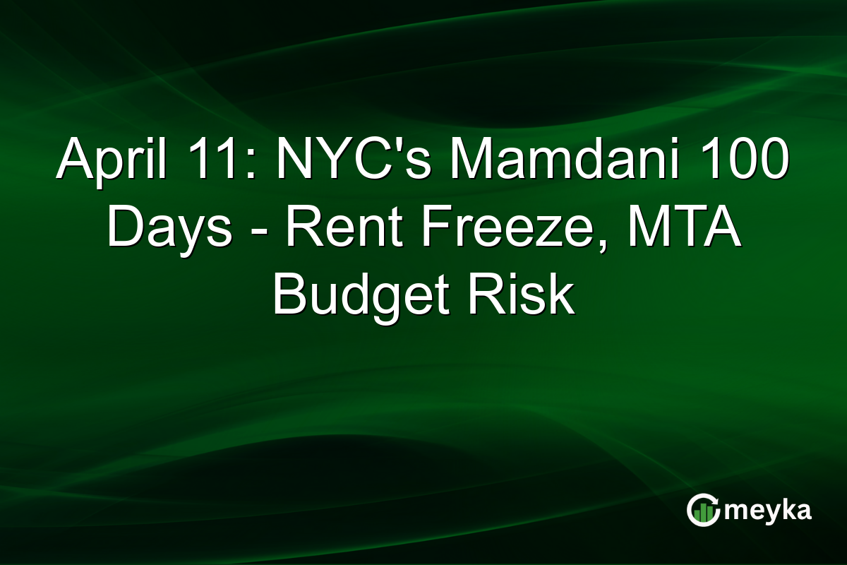 April 11: NYC’s Mamdani 100 Days – Rent Freeze, MTA Budget Risk