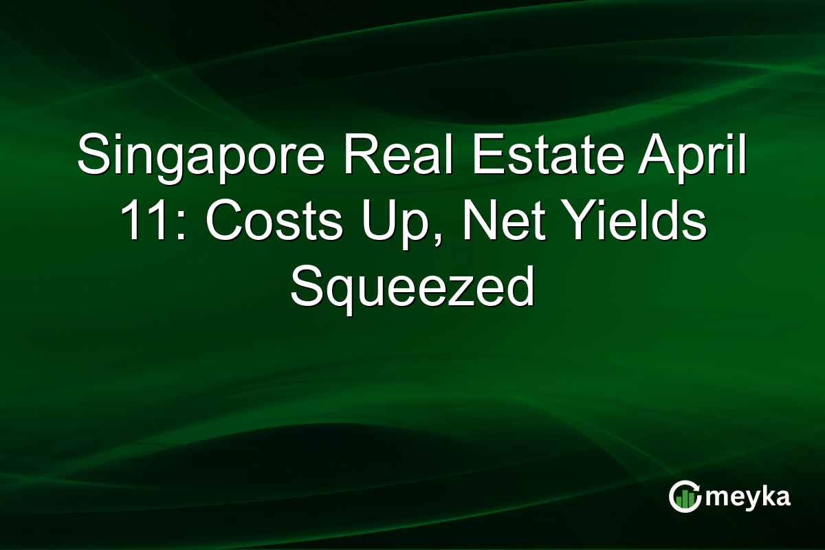 Singapore Real Estate April 11: Costs Up, Net Yields Squeezed