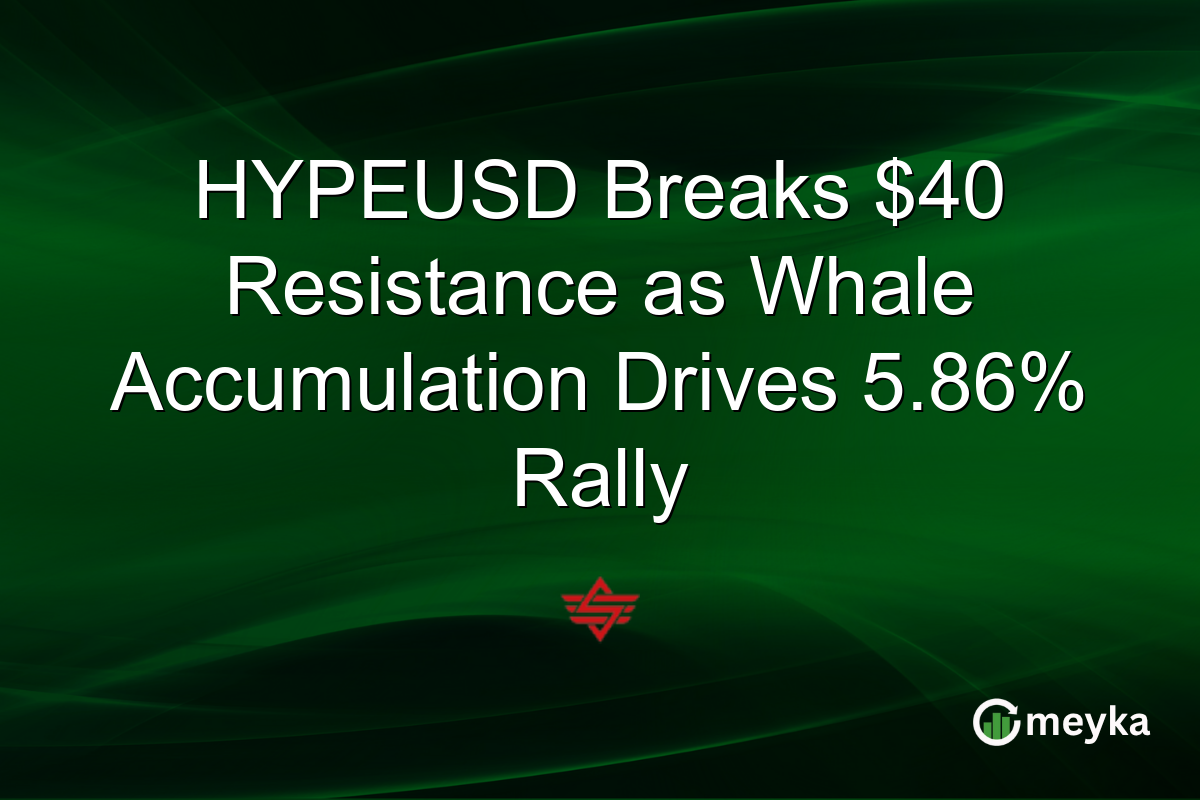 HYPEUSD Breaks $40 Resistance as Whale Accumulation Drives 5.86% Rally