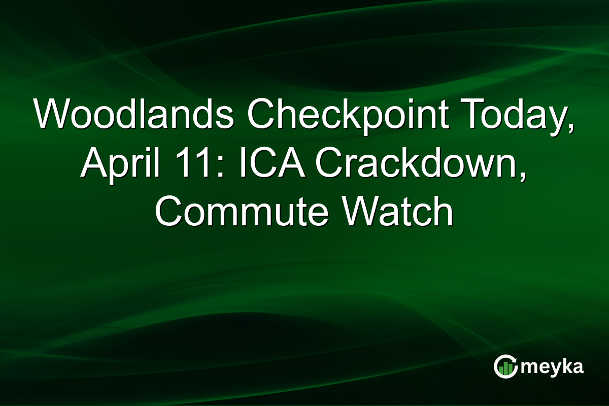 Woodlands Checkpoint Today, April 11: ICA Crackdown, Commute Watch
