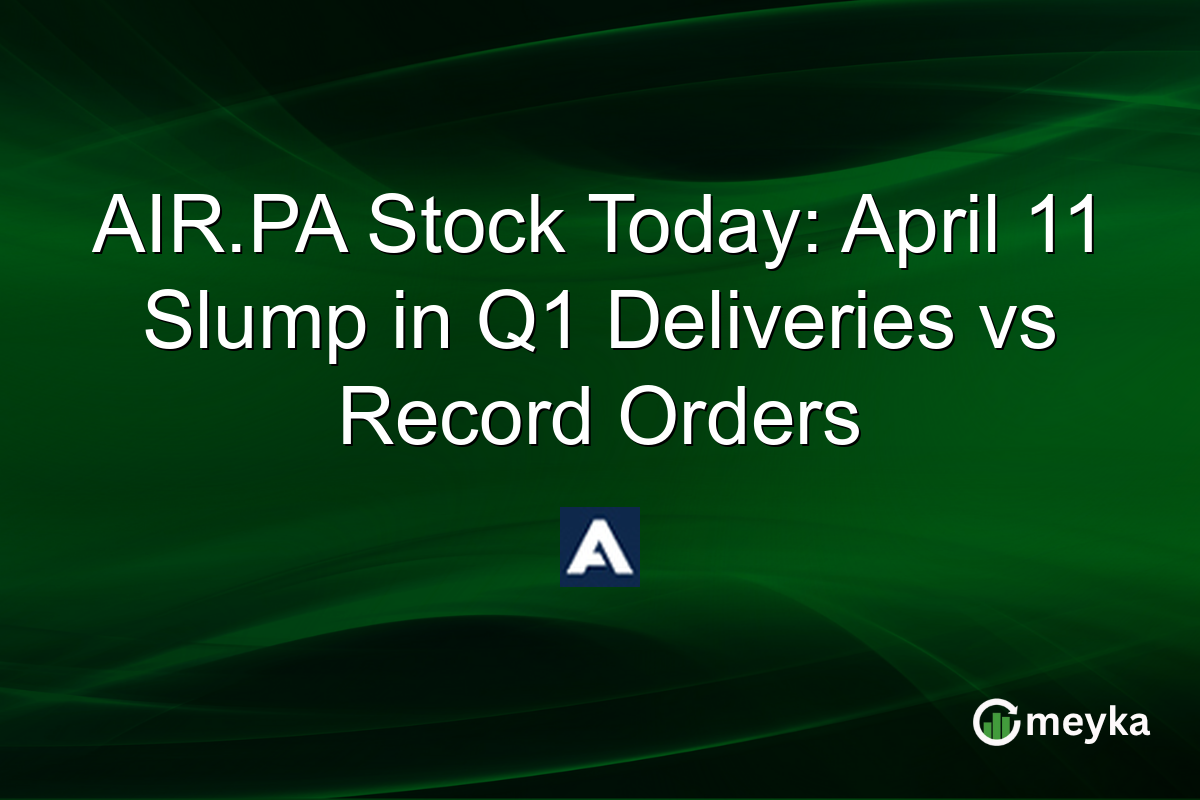 AIR.PA Stock Today: April 11 Slump in Q1 Deliveries vs Record Orders