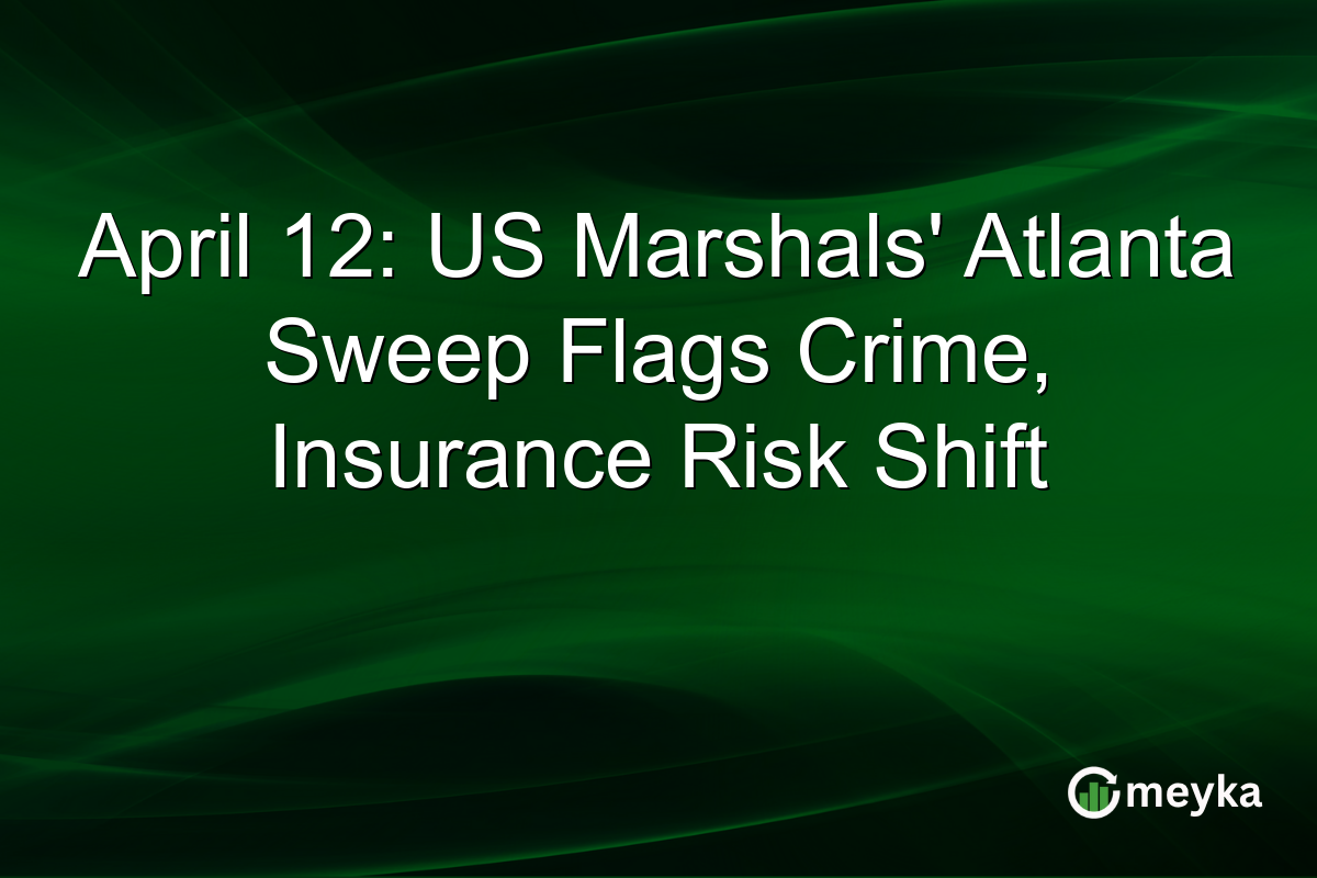 April 12: US Marshals’ Atlanta Sweep Flags Crime, Insurance Risk Shift
