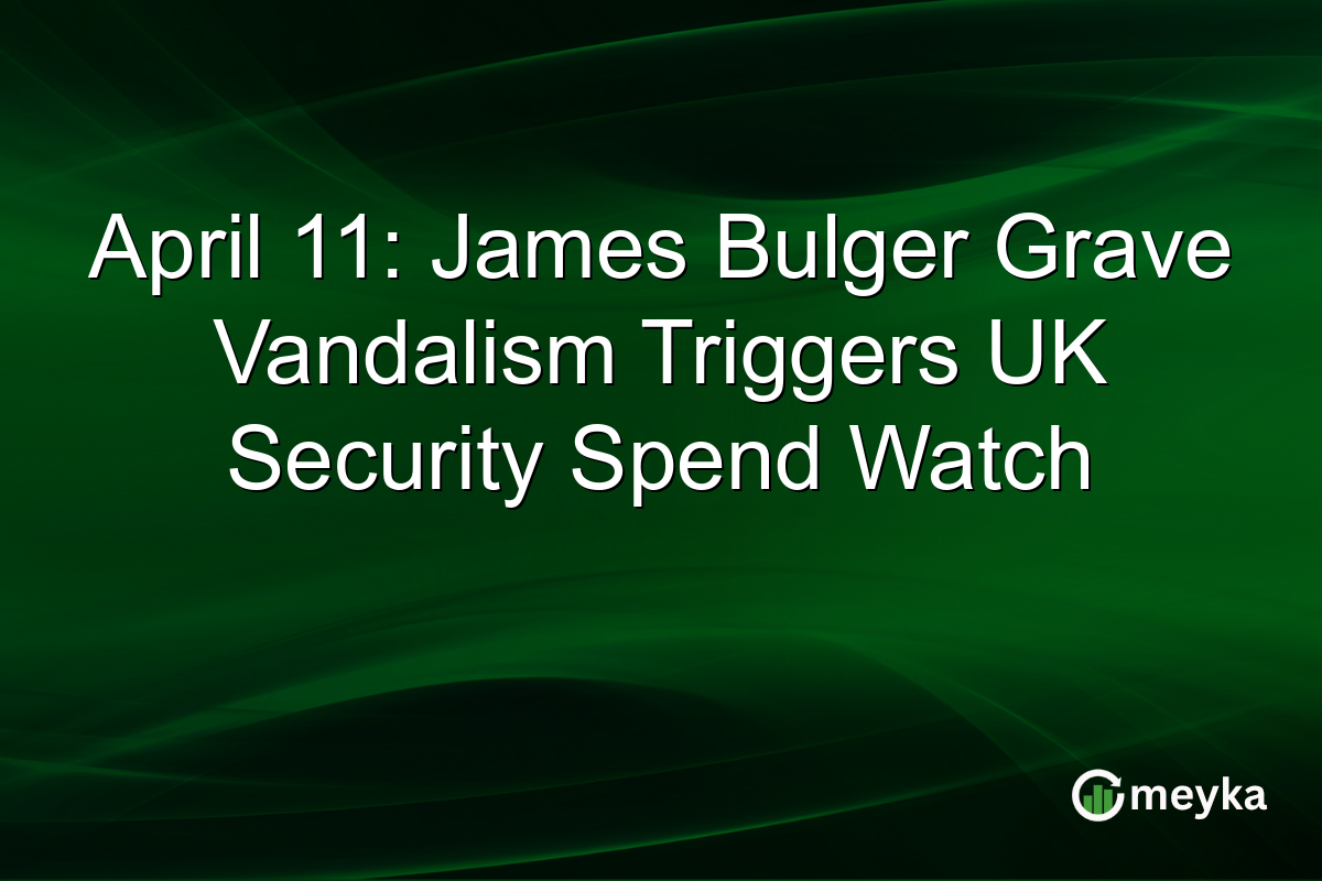 April 11: James Bulger Grave Vandalism Triggers UK Security Spend Watch