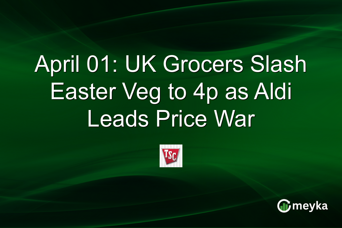 April 01: UK Grocers Slash Easter Veg to 4p as Aldi Leads Price War
