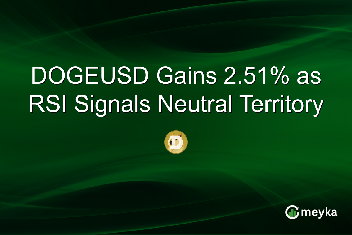 DOGEUSD Gains 2.51% as RSI Signals Neutral Territory