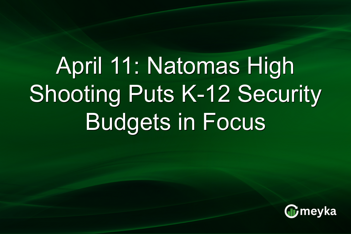 April 11: Natomas High Shooting Puts K-12 Security Budgets in Focus