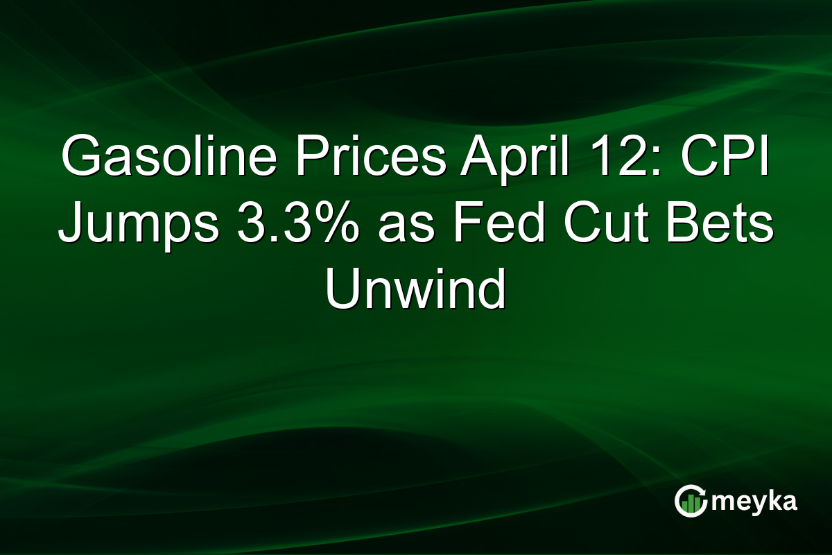 Gasoline Prices April 12: CPI Jumps 3.3% as Fed Cut Bets Unwind