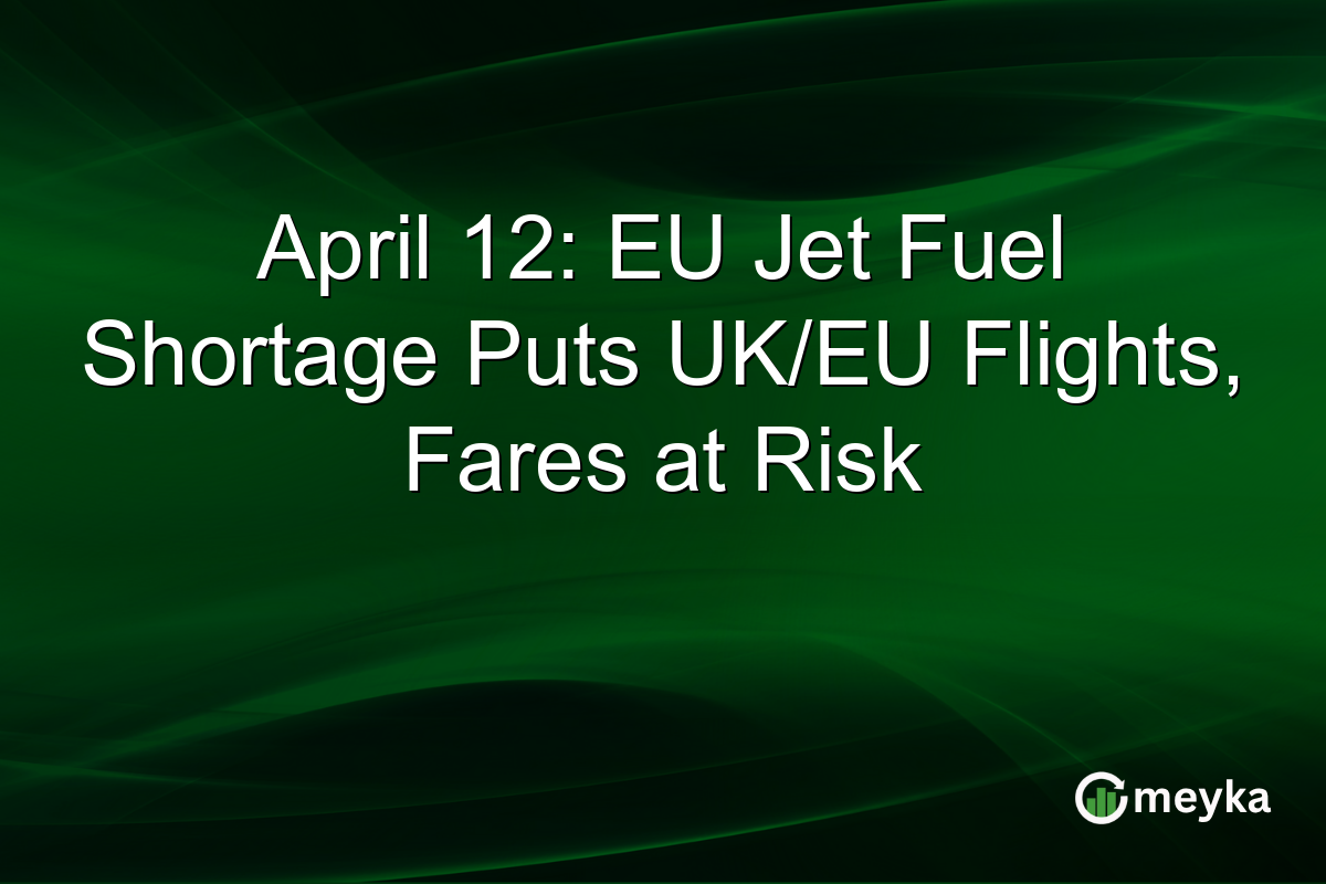 April 12: EU Jet Fuel Shortage Puts UK/EU Flights, Fares at Risk