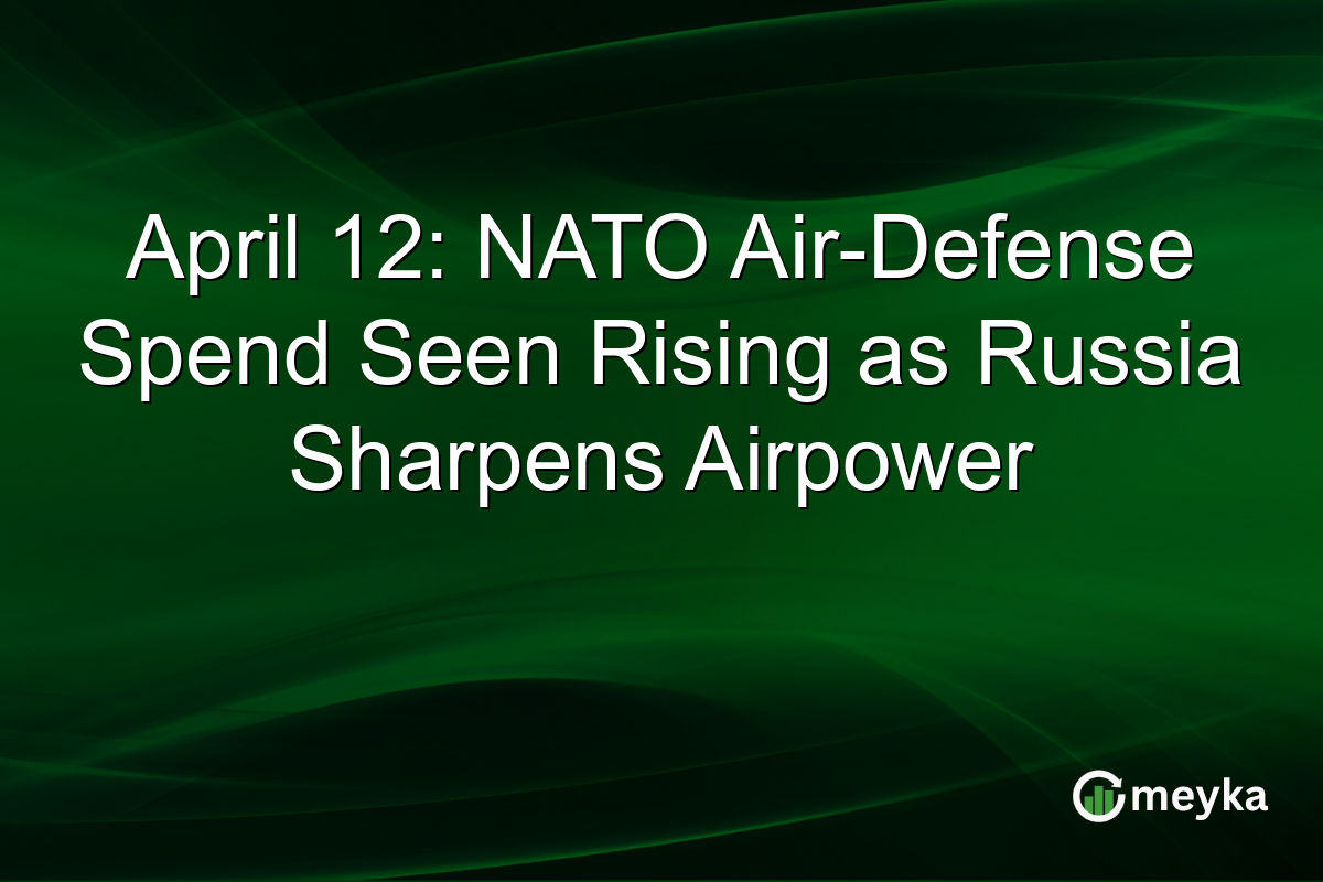 April 12: NATO Air-Defense Spend Seen Rising as Russia Sharpens Airpower