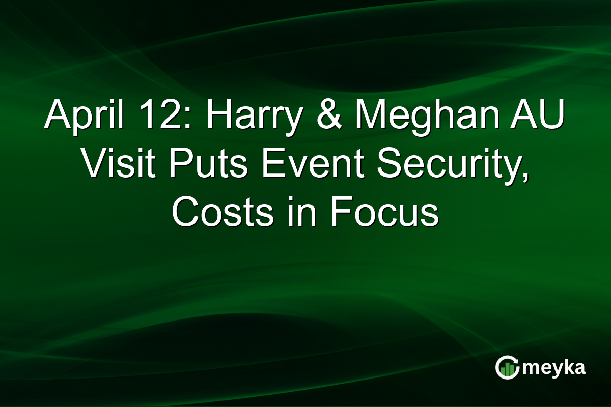 April 12: Harry & Meghan AU Visit Puts Event Security, Costs in Focus