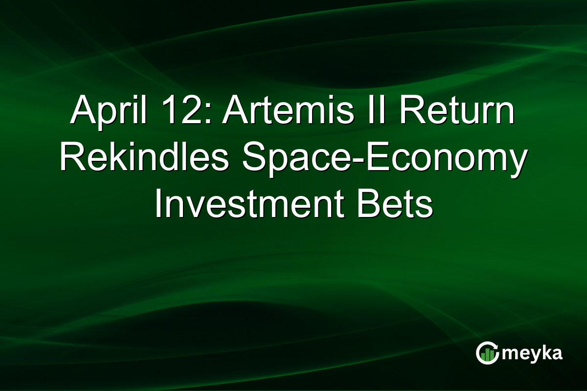 April 12: Artemis II Return Rekindles Space-Economy Investment Bets