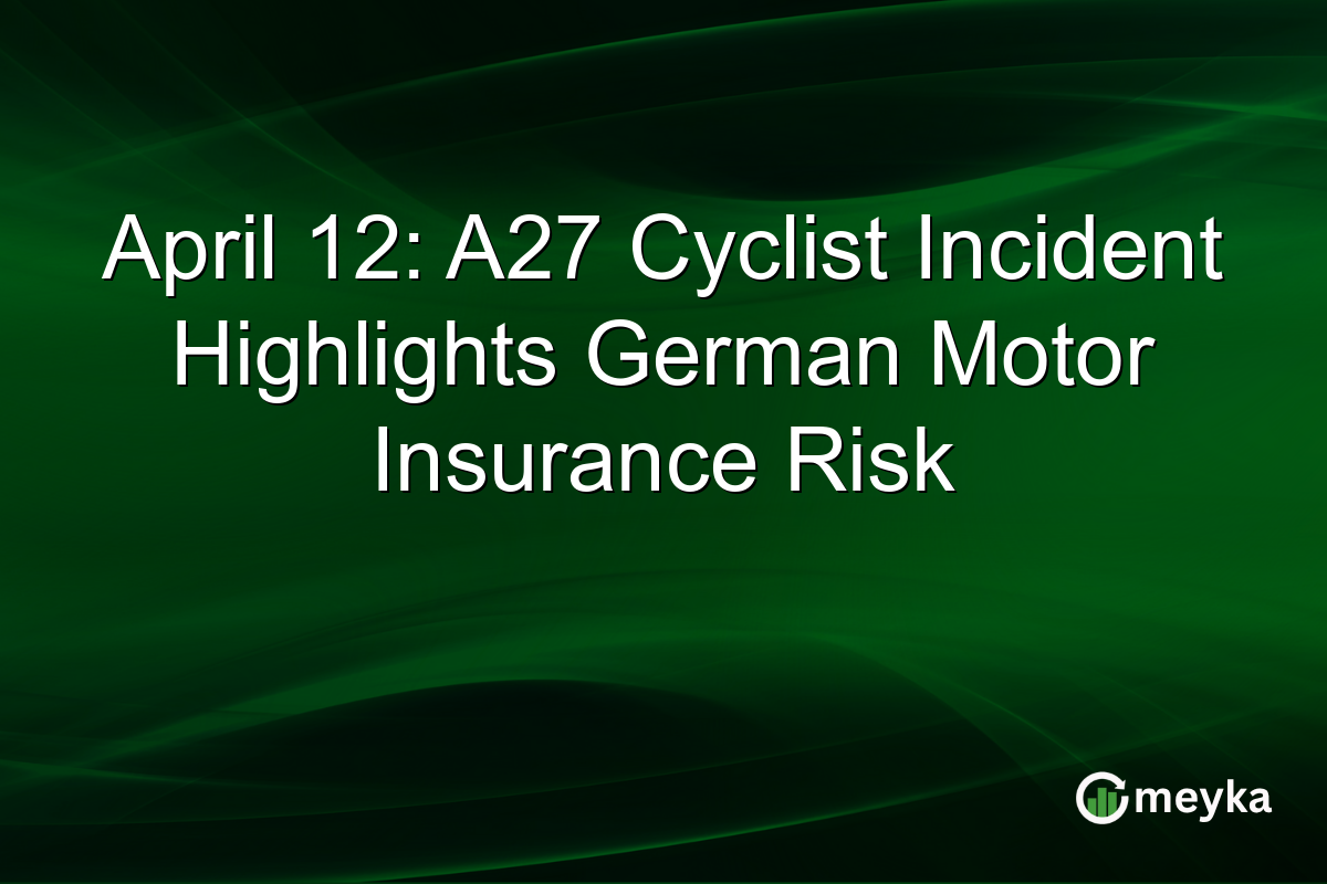 April 12: A27 Cyclist Incident Highlights German Motor Insurance Risk