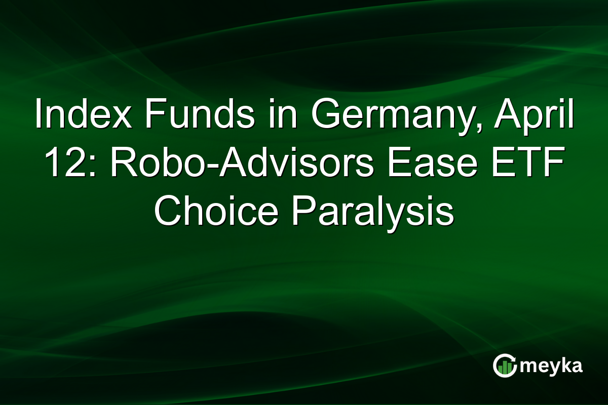 Index Funds in Germany, April 12: Robo-Advisors Ease ETF Choice Paralysis