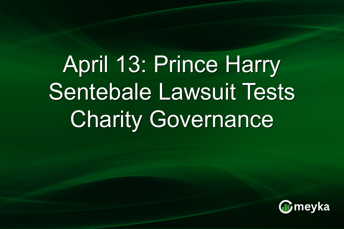April 13: Prince Harry Sentebale Lawsuit Tests Charity Governance