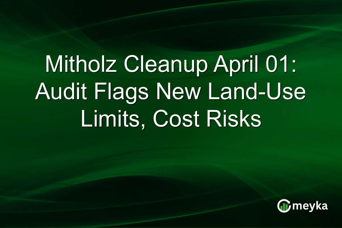 Mitholz Cleanup April 01: Audit Flags New Land-Use Limits, Cost Risks